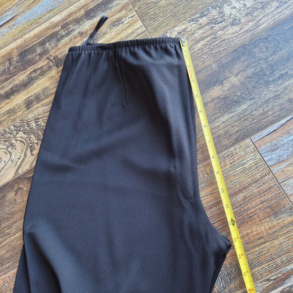 Vintage EILEEN FISHER Wool Blend Straight Dress Pants High Rise Zip Black - Picture 11 of 11